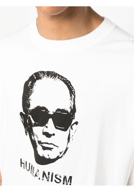 White graphic-print T-shirt - men UNDERCOVER | UC1C48065WHT