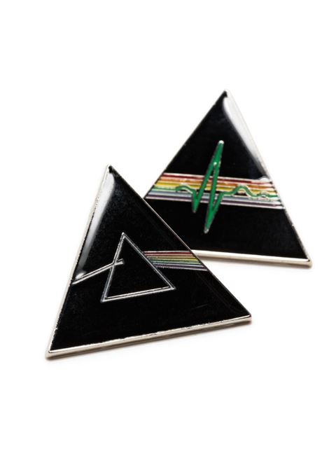 Black set-of-two enamel triangle pins - men UNDERCOVER | UC1C4X014BLK