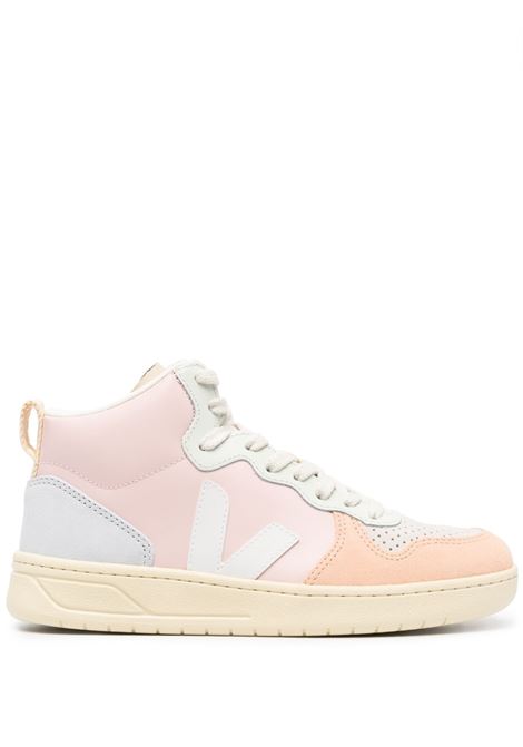 Sneakers V-15 in bianco e rosa - donna VEJA | VQ0203142AMLT