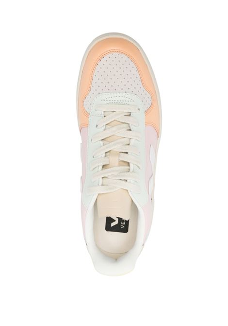 Sneakers V-10 in bianco e rosa - donna VEJA | VX0203199AMLT