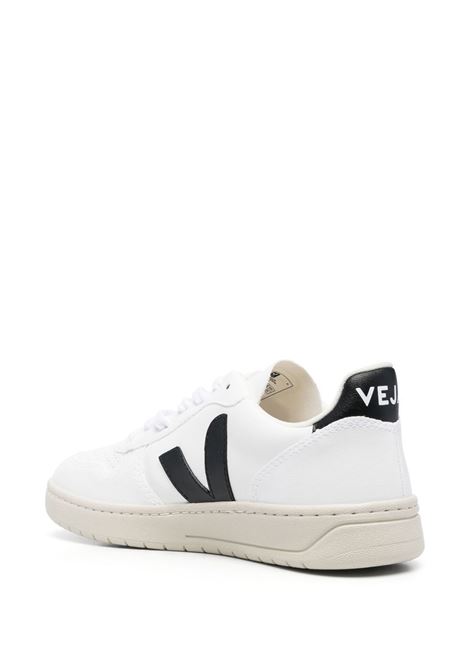 Sneakers v-10 in bianco e nero - donna VEJA | VX0702901ABLK