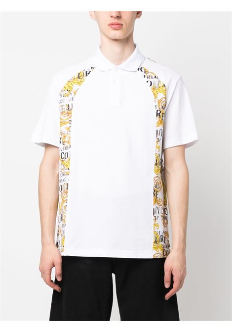 White panelled polo shirt - men VERSACE JEANS COUTURE | 74GAG613JS149G03