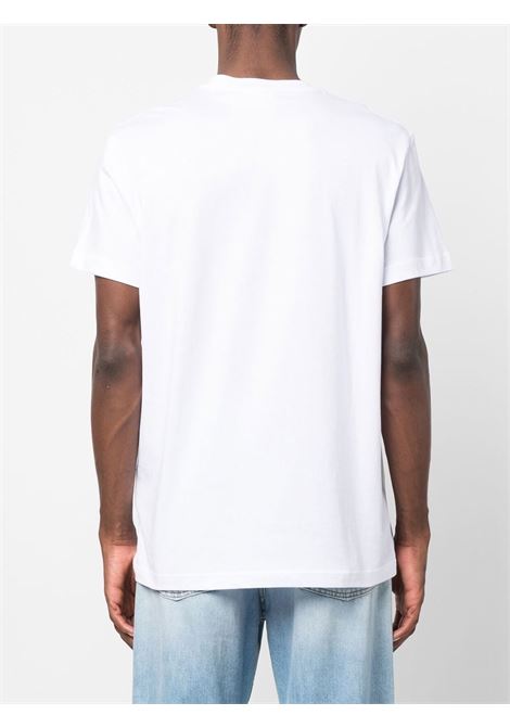 T-shirt con stampa in bianco - uomo VERSACE JEANS COUTURE | 74GAHF01CJ00F003