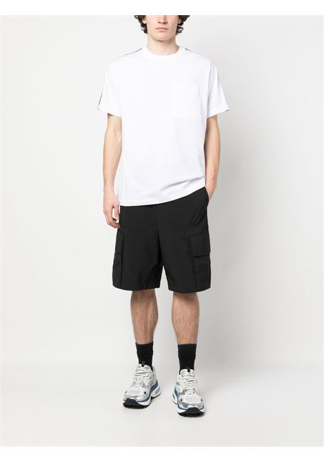 White logo-tape T-shirt - men VERSACE JEANS COUTURE | 74GAHY03CJ00Y003