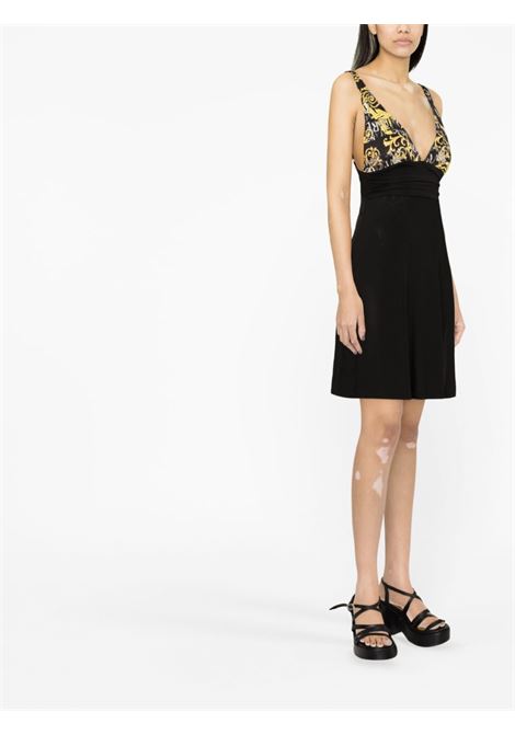 Black graphic-print mini dress - women VERSACE JEANS COUTURE | 74HAO909JS162G89