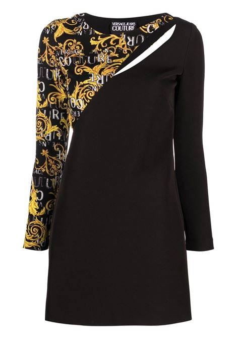 Black graphic-print mini dress - women VERSACE JEANS COUTURE | 74HAO910N0103899