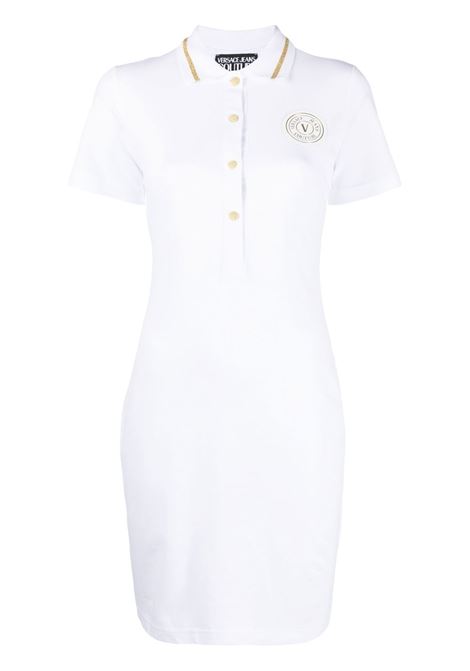 White polo-style collar mini dress - women VERSACE JEANS COUTURE | 74HAOT08CJ01TG03