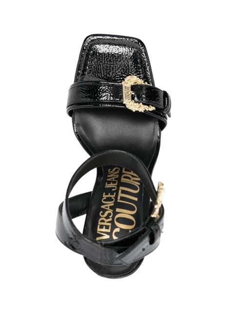 Black buckle-detail sandals - women  VERSACE JEANS COUTURE | 74VA3S36ZS539899