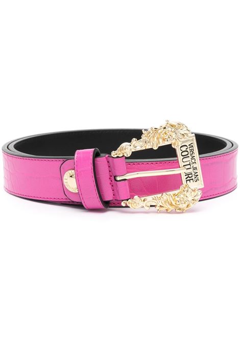Pink Baroque-buckle belt - women VERSACE JEANS COUTURE | 74VA6F01ZS578406