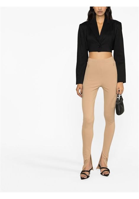 Beige side-zip leggings - women WARDROBE.NYC | W2006R03CML