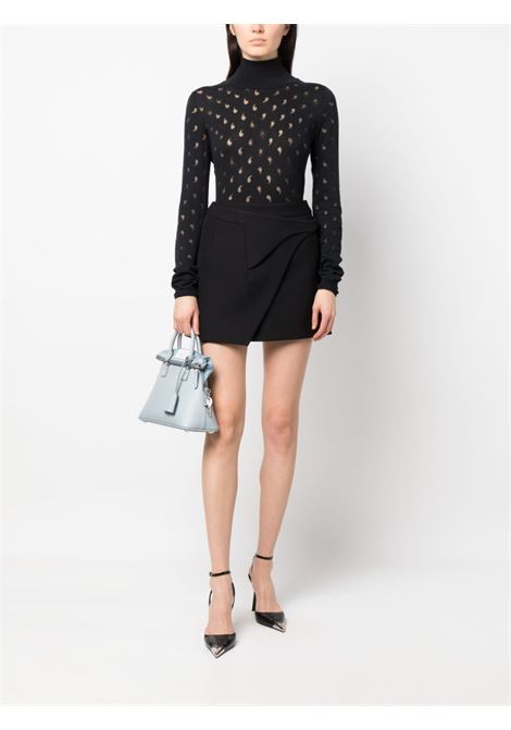 Black asymmetric high-waisted miniskirt - women WARDROBE.NYC | W2017R05BLK
