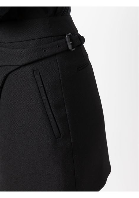 Black asymmetric high-waisted miniskirt - women WARDROBE.NYC | W2017R05BLK