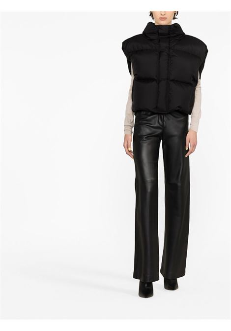 Black high-neck down puffer vest - women  WARDROBE.NYC | W4034R11BLK