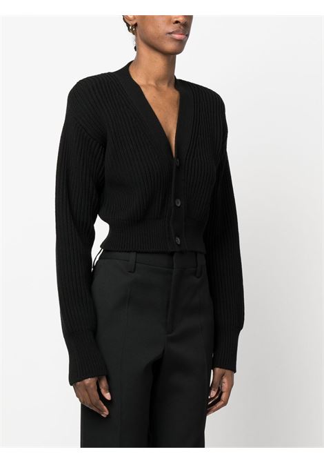 Black cropped knitted cardigan - women  WARDROBE.NYC | W4039R11BLK