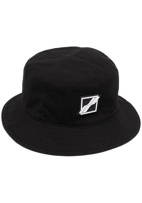 Black square-logo bucket hat - unisex WE11DONE | WDAH121413BK