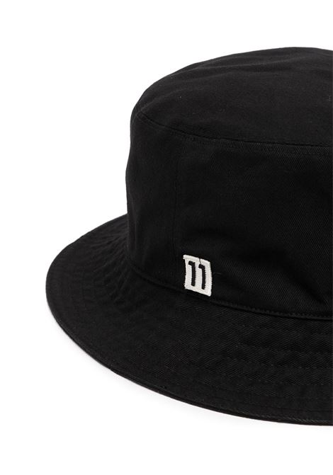 Black square-logo bucket hat - unisex WE11DONE | WDAH121413BK