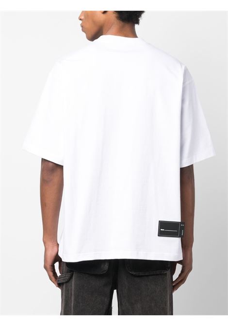 White logo-print T-shirt - unisex WE11DONE | WDTT122832WH
