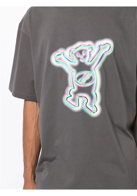 T-shirt con stampa in grigio - unisex WE11DONE | WDTT122856CH