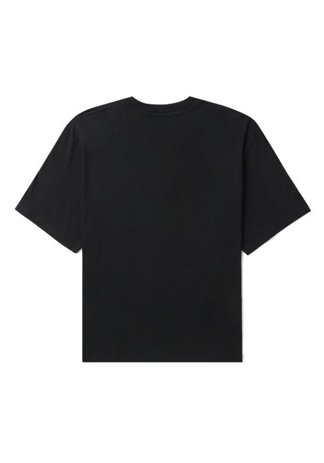 T-shirt con stampa grafica in nero - unisex WE11DONE | WDTT123822BK