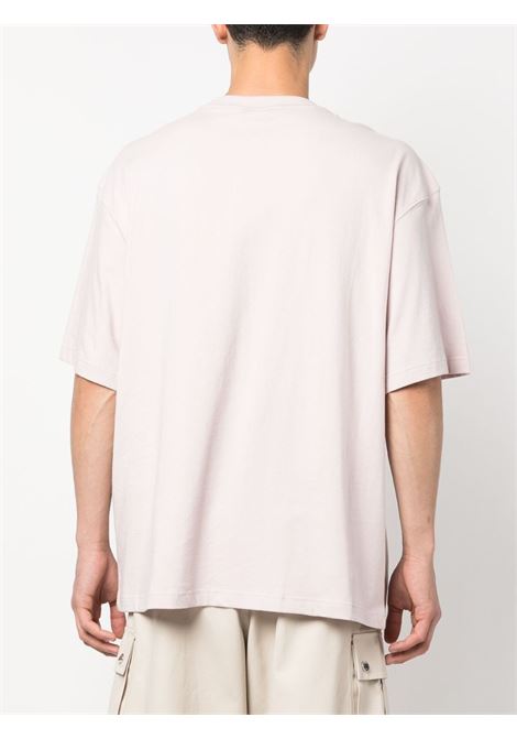 Pink graphic-print T-shirt - unisex WE11DONE | WDTT123822PK