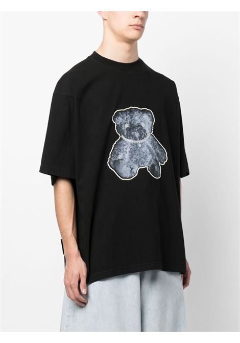 T-shirt con stampa Teddy Bear in nero - unisex WE11DONE | WDTT920117BK