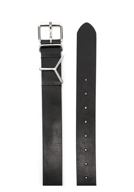 Cintura con placca logo in nero - uomo Y/PROJECT | BELT1YS24BLK