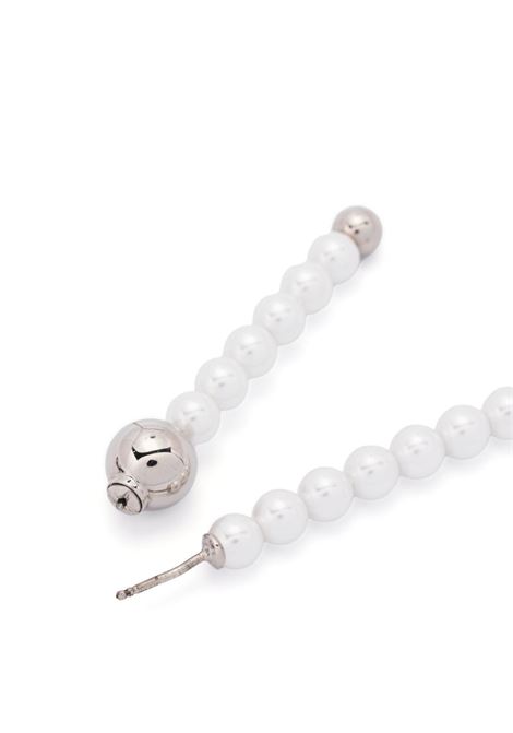 Silver-tone Bead Branch pearl earring - women Y/PROJECT | EARRINGS67S24PRLSLVR