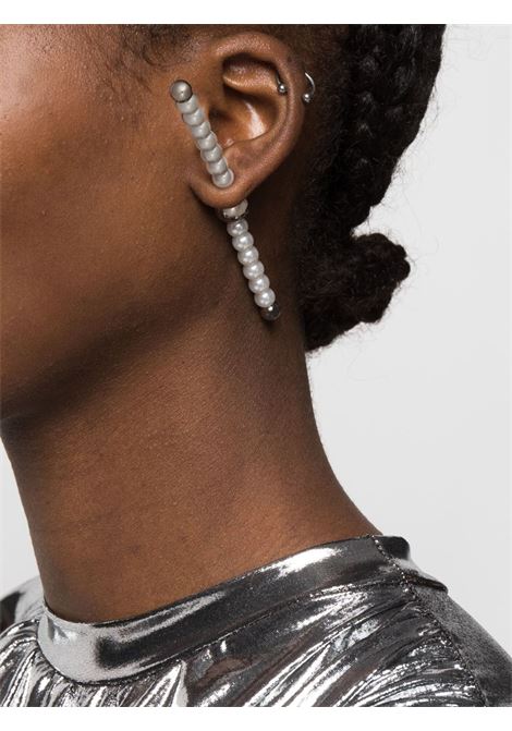 Silver-tone Bead Branch pearl earring - women Y/PROJECT | EARRINGS67S24PRLSLVR