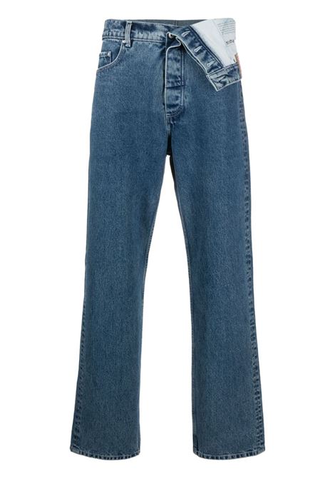Jeans asimmetrici in blu - unisex Y/PROJECT | JEAN11S24CBL