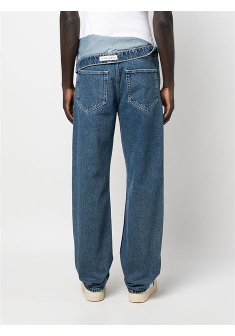Blue asymmetric jeans -  unisex Y/PROJECT | JEAN11S24CBL