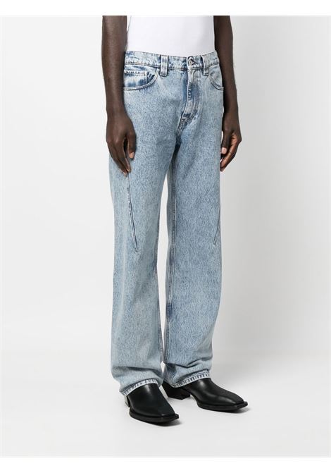 Jeans dritti con ricamo in azzurro - unisex Y/PROJECT | JEAN44S24LGHTCBL