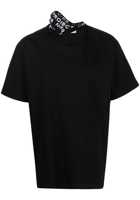 Black logo-print T-shirt - men Y/PROJECT | TS73S24BLK