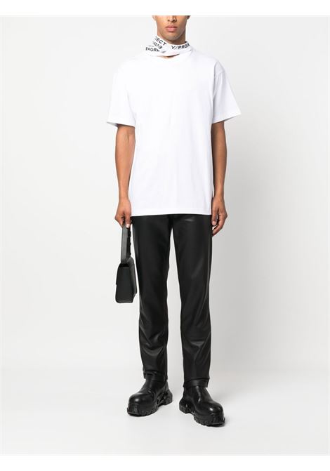 T-shirt con colletto a strati in bianco - uomo Y/PROJECT | TS73S24WHT