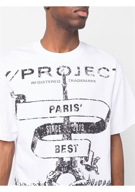 T-shirt paris best in bianco - uomo Y/PROJECT | TS75S24WHT