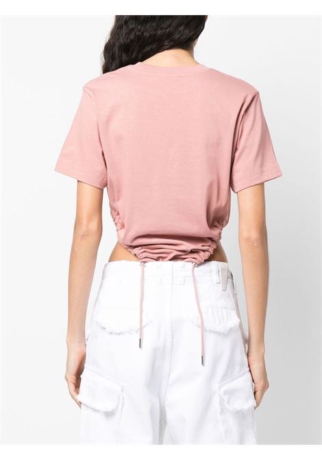 Pink drawstring-design bodysuit - women  Y/PROJECT | WBODY15S24PCH