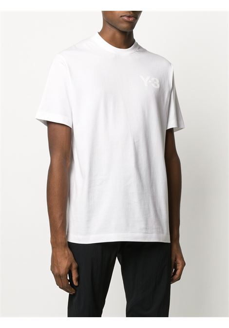 T-shirt con stampa in bianco - uomo Y-3 | FN3359WHT
