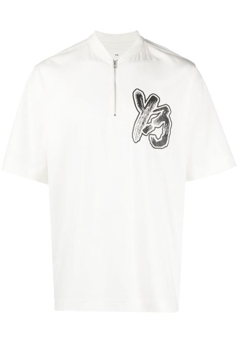T-shirt con stampa in bianco - uomo Y-3 | IA3109WHT