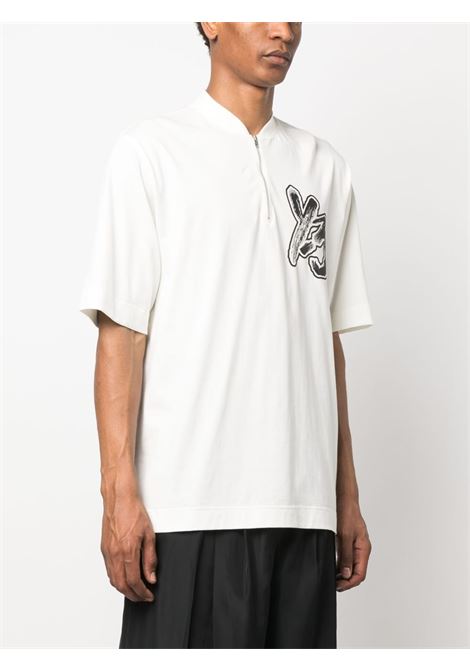 T-shirt con stampa in bianco - uomo Y-3 | IA3109WHT