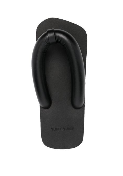 Black Suki padded-strap flats - unisex YUME YUME | PF0002BLK