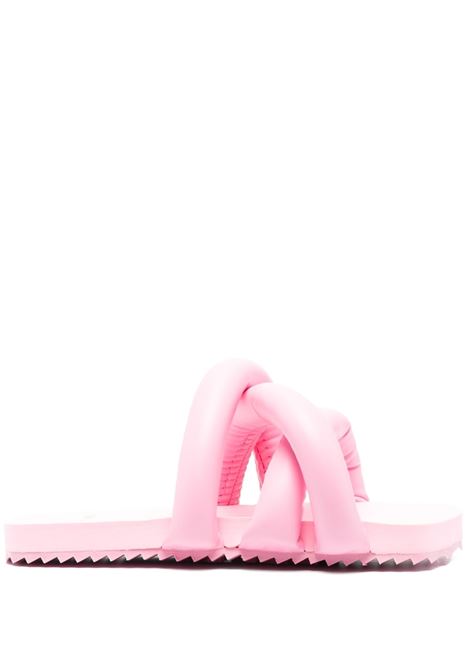 Pink tyre padded slides - women YUME YUME | TS0030GM