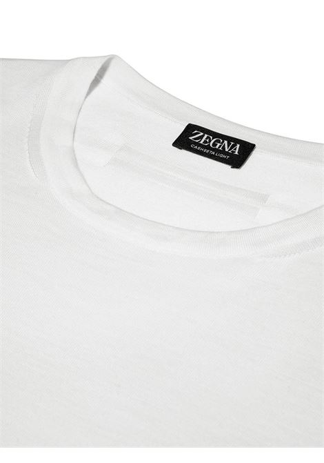 Maglione a girocollo in bianco - uomo ZEGNA | E8J00110N91