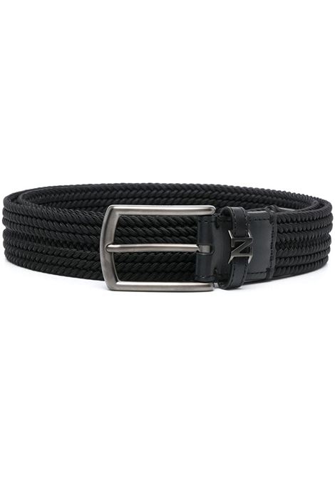 Black logo-buckle belt - men ZEGNA | LHTECB023UZNER