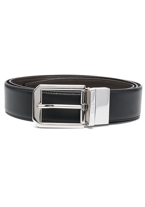 Black logo-buckle belt - men ZEGNA | LHVICB011PZNTM