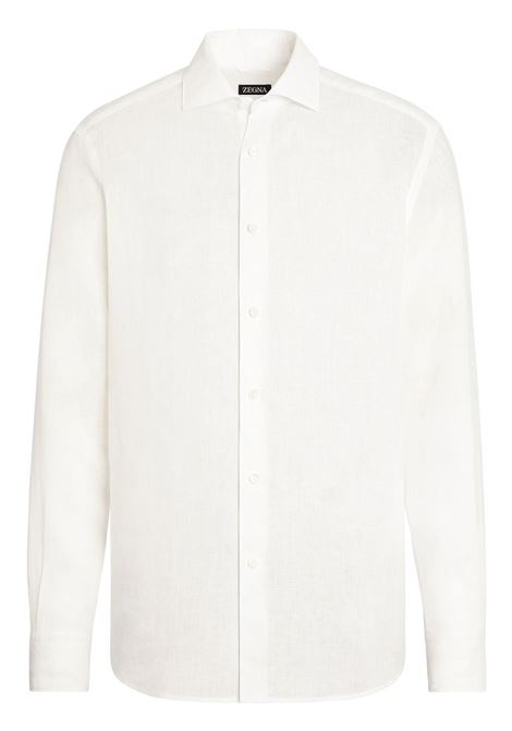 Camicia a maniche lunghe in bianco - uomo ZEGNA | UBX38A5SRF5623