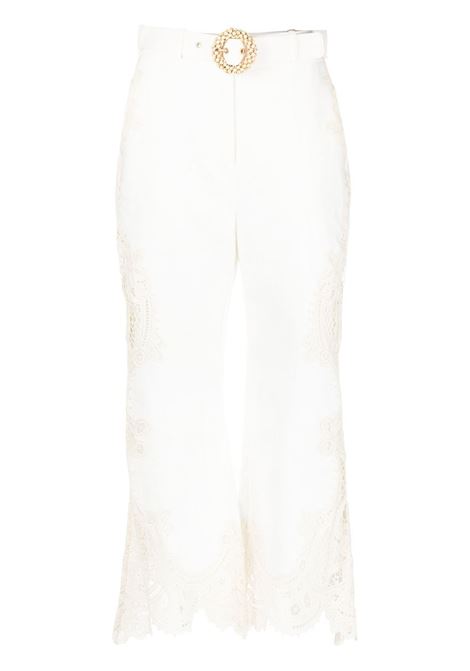 White Tiggy embroidered trousers - women ZIMMERMANN | 5022PLAUIVOC