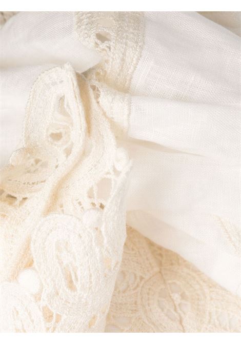 White lace-detailing puff-sleeve dress - women  ZIMMERMANN | 5329DTIGIVNA