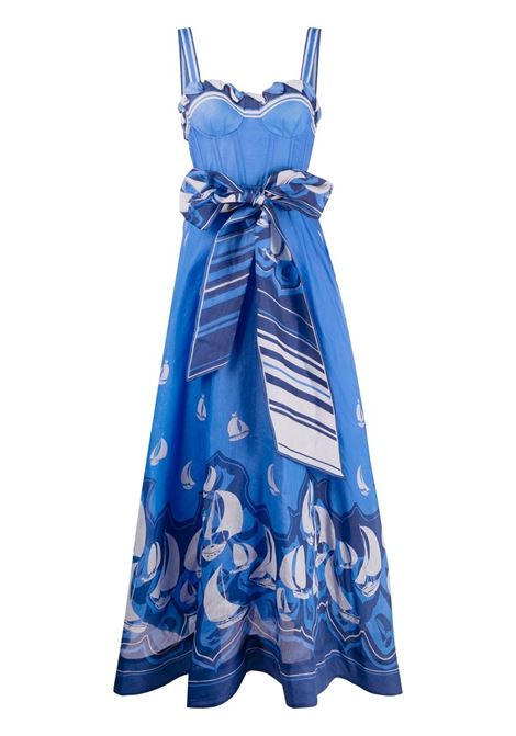 Maxi dress in blue - women ZIMMERMANN | 5706DHIGBLSAL