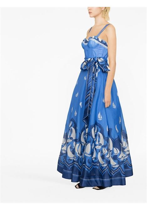 Maxi dress in blue - women ZIMMERMANN | 5706DHIGBLSAL