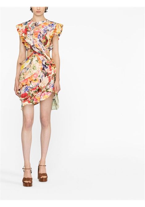 Multicolour Spliced floral-print mini dress - women ZIMMERMANN | 6027DWONSPMF