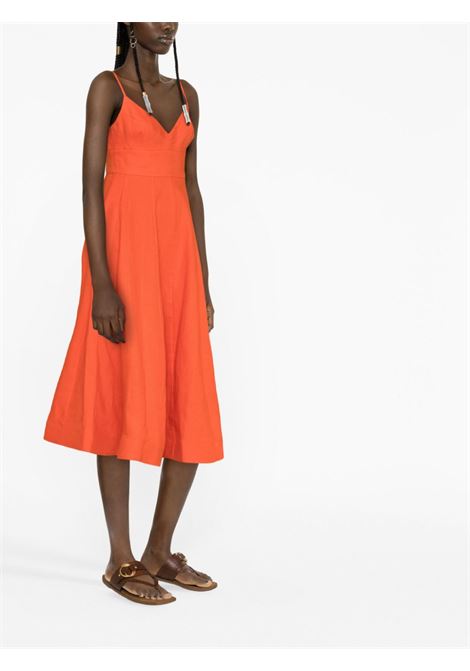 Flared dress in orange - women ZIMMERMANN | 6489DWONRD